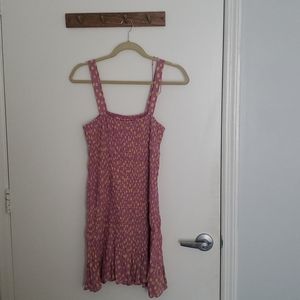 Zara Polka Dot Shirred Mini Dress